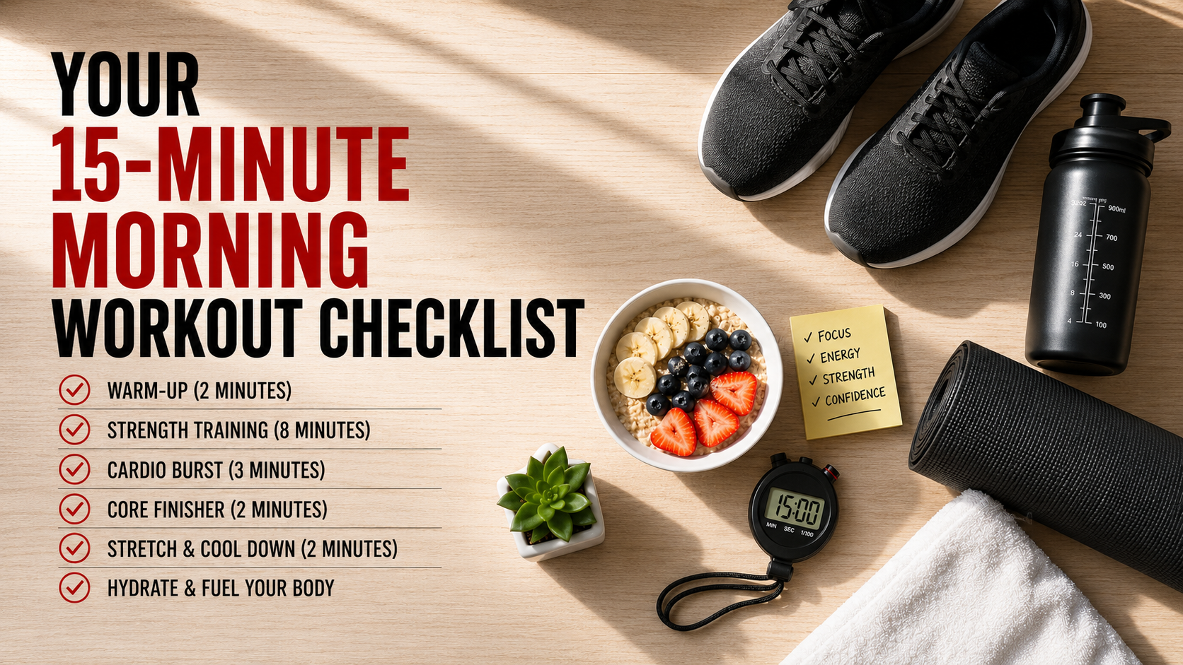 15-minute morning workout